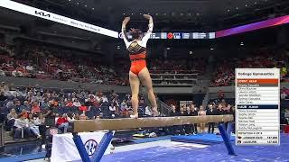 Sophia Esposito 9.875 Beam Oregon State vs Auburn 1-24-25