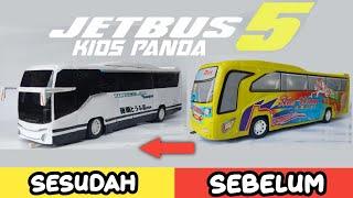 CARA MEMBUAT MINIATUR BUS KIDS PANDA JETBUS 5 DARI BUS PLASTIK