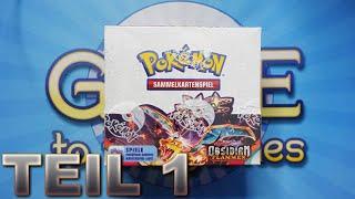 Pokémon - Ziehen wir Glurak ex? - Obsidian Flammen Booster Display Teil 1 Opening / Unboxing