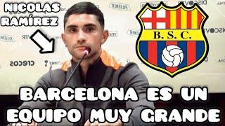 NICOLAS RAMIREZ JUGADOR DE BARCELONA ESTOY MUY CONTENTO DE LLEGAR A UN EQUIPO GRANDE #like