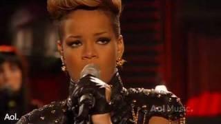 Rihanna- Rihanna Russian roulette  AOL Session 2010 HQ  Live