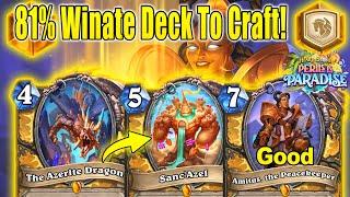 Over 80% Winrate Best Paladin Deck To Craft Before Mini-Set At Perils in Paradise | Hearthstone