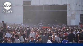 Hundreds storm food warehouse in Gaza amid humanitarian crisis