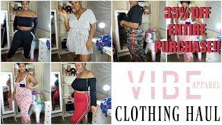 CUTE PLUS SIZE TRY-ON HAUL FT. VIBE APPAREL CLOTHING HAUL