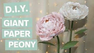 How to Make a Giant Paper Peony | Easy DIY Paper Flower Tutorial for Weddings & Decor