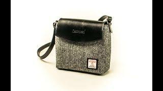 Harris Tweed Herringbone Leattweed Ellis shoulder bag