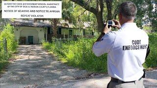 Neighbors call CODE ENFORCEMENT "It's like a SNAKES DEN over there!"