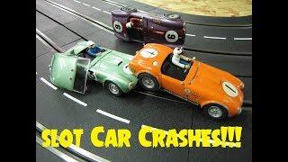 Slot Car Crashes at Monster Hobbies!!!