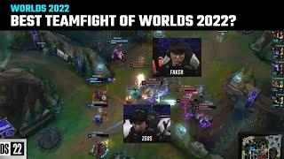 Best Teamfight of Worlds 2022? | Worlds 2022 | T1 vs JDG | T1 moments