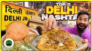 11 Best Breakfast in Delhi | Veggie Paaji Indian Street Food