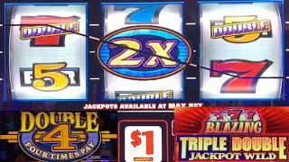 GOT IT! Big Wins! NEW Double Strike Rising Respins! Double 4 Times Pay + Triple Double Blazing 777!