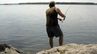 Upper niagara river bass frenzy