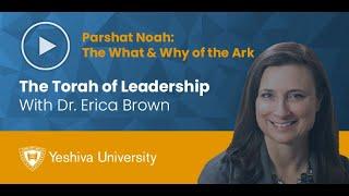 The Torah of Leadership - Parshat Noah - The What and Why of the Ark