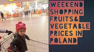 Weekend Shopping With Nihal at Auchan Super Market..vegetables and fruits price in poland explained