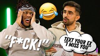 KSI GETS DARED TO TEXT HIS EX OR EAT WHAT'S IN FRONT  (ALL OF KSI'S TURNS)