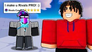 I Hired MINIBLOXIA To Coach Me In Roblox Rivals!