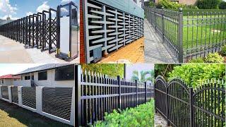 modern metal fence design ideas