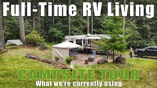 Campsite Setup Tour | Full-Time RV Life