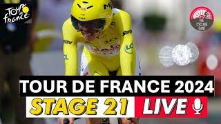 Tour de France 2024 Stage 21 LIVE COMMENTARY - Tadej Pogacar VS Remco Evenepoel in the Time Trial