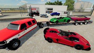 Selling classic cars and race cars to millionaires | Farming Simulator 22