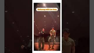 Taehyung with Lee Jung lee #bts #btsforever #v #bantan #taehyung #dramadoxi