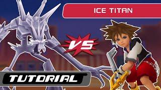 Kingdom Hearts Final Mix: Ice Titan (Gold Match) Tutorial