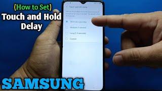 How to set touch and hold delay on Samsung Galaxy A02