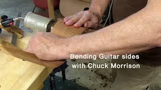 Hot pipe bending of guitar sides with Luthier Chuck Morrison