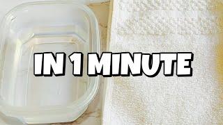 HOW TO MAKE A WARM COMPRESS IN 1 MINUTE!