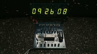 WF VQB27 LED (1980's) (equiv. of HP HDSP LED) on MM5314 clock (remade 2023)