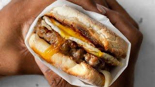 Egg and Sausage Breakfast Sandwich Recipe