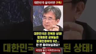 Prof.  Lee 휘천  is  confessing " Acts of treason during five years'   presidency by Moon Jae- in "