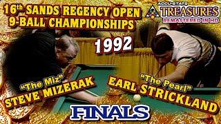 9-BALL: Steve MIZERAK vs Earl STRICKLAND - 16TH SANDS REGENCY OPEN FINALS 1992