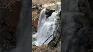 Lower view of Brandywine Falls at Cuyahoga Valley National Park, Ohio, USA