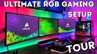 My Ultimate RGB Gaming Setup Tour! (2019)