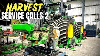 Harvest service calls 2 - John Deere 9520 engine knock & 8320R is getting hot.