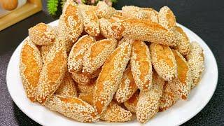 Crispy Sesame Sticks and Moon Cookies: Easy to Make at Home! A Delicious Treat You Can Make at Home