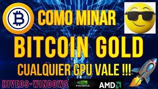 COMO MINAR BITCOIN GOLD (BTG) - CUALQUIER GPU VALE - HIVEOS - WINDOWS - AMD - NVIDIA