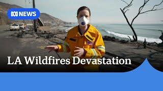 Devastation across Los Angeles as wildfires continue to burn | ABC News