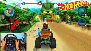 Steering Wheel Gameplay 3!! All Hot Wheels Tracks!Beach Buggy Racing 2