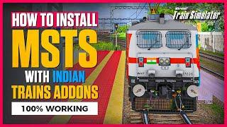 PART 1 - HOW TO DOWNLOAD & INSTALL MSTS WITH INDIAN TRAIN & ROUTES - 100% WORKING