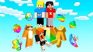 5 Amigos Sobreviveram em um Bloco OP no Minecraft!