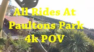 All The Rides At Paulton's Park 4k Pov