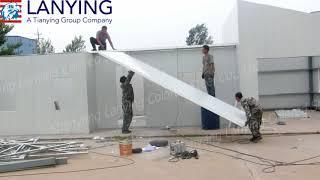 EPS panel prefabricated house installation demo