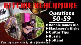 Ritchie Blackmore interview ️ Questions 50-59 Ronnie James Dio Blackmore's Night 1996 Rainbow Fans