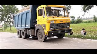 Tata 2518c (6*4) 9 speed HD Tipper 2020 on road review with full loaded sand II