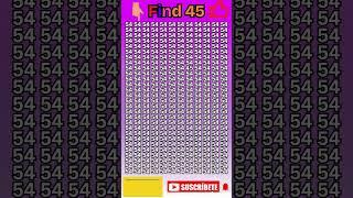 Are you Smart find 45 #iqtest #viral #youtubeshorts #trendingshort