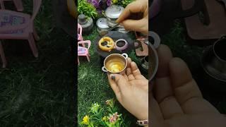 Miniature cooking ️#miniaturefood#mini onion & tomato recipe #ytshort