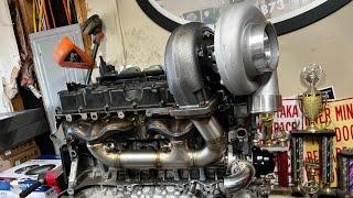 diy n54 single turbo manifold pt2