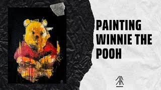 Painting Winnie the Pooh with acrylic